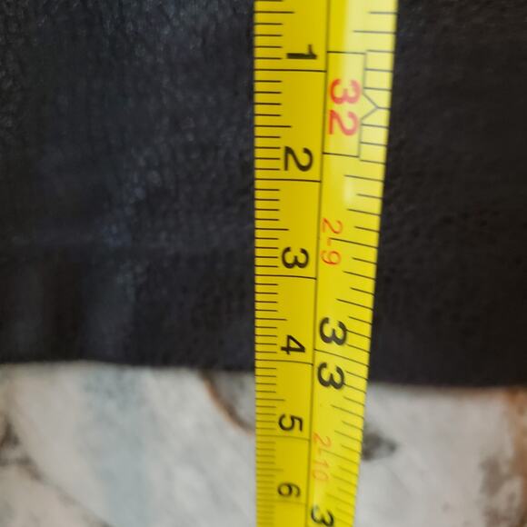 Women’s Ou Empereur Ou Rien Montreal Quebec Sz M Blazer Black Vest Duster Moto - Picture 8 of 8